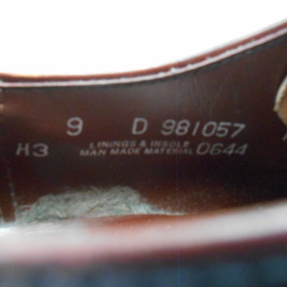 Nunn Bush Men's Black Oxford Dress Shoes, Size 9 D, Brown Leather lace-ups - Picture 6 of 8